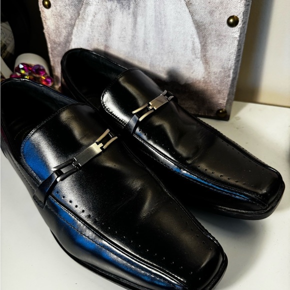 Stacy Adam’s Elegant Black Leather Men's Loafers - Picture 1 of 6